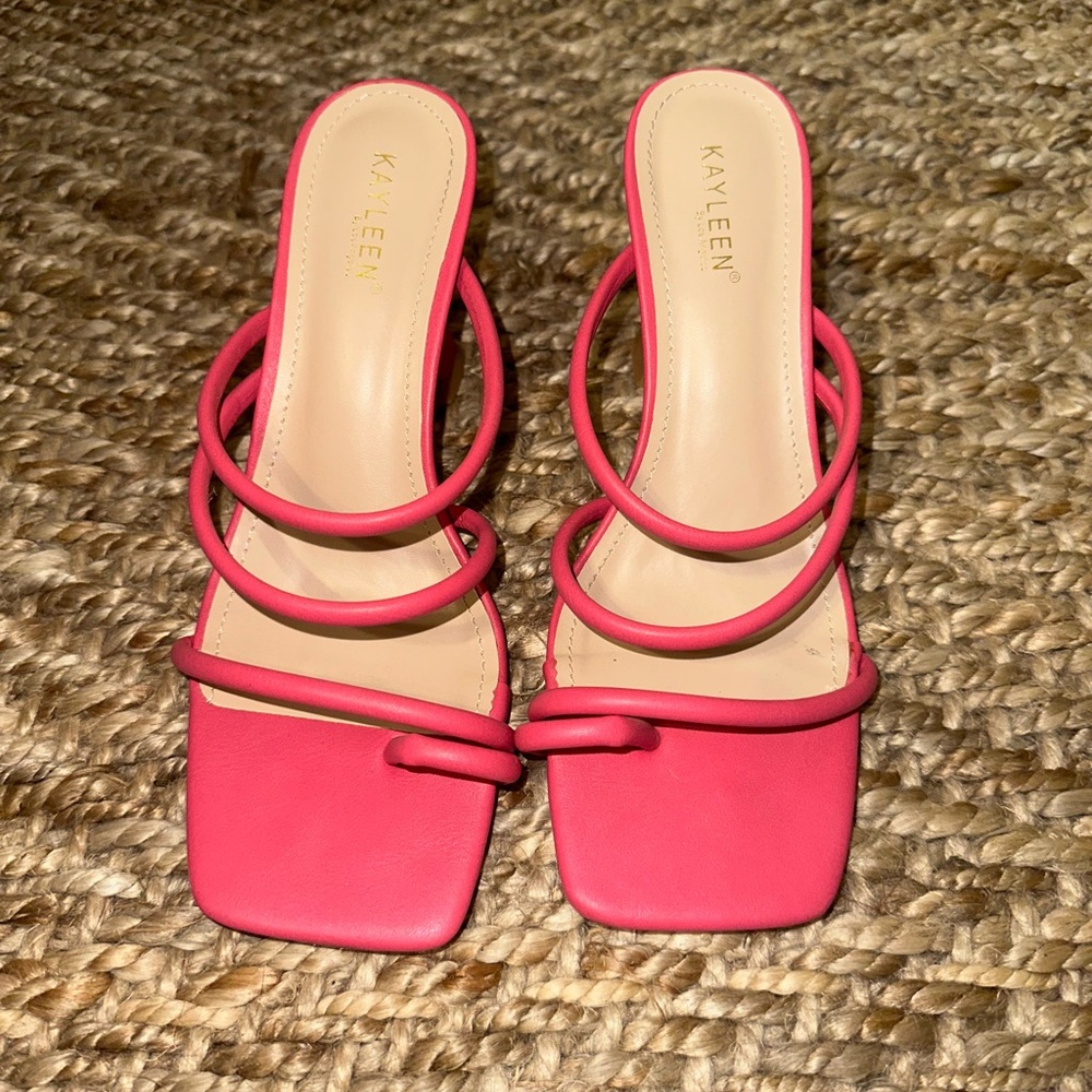 Pink heels